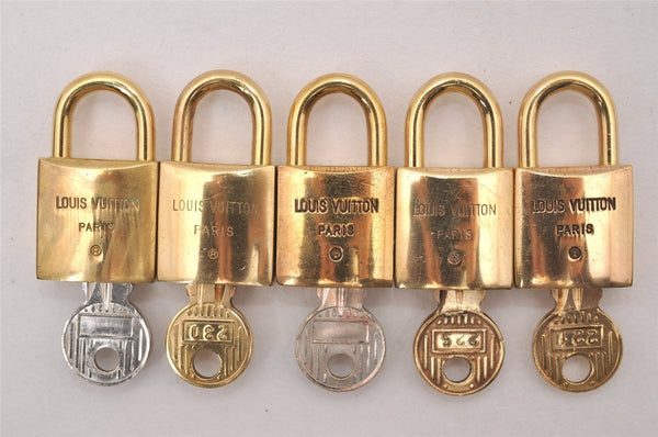 Authentic Louis Vuitton Padlock and Keys 10Set Old Model LV 4698J