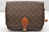 Authentic Louis Vuitton Monogram Cartouchiere GM Shoulder Bag Old Model 4698K