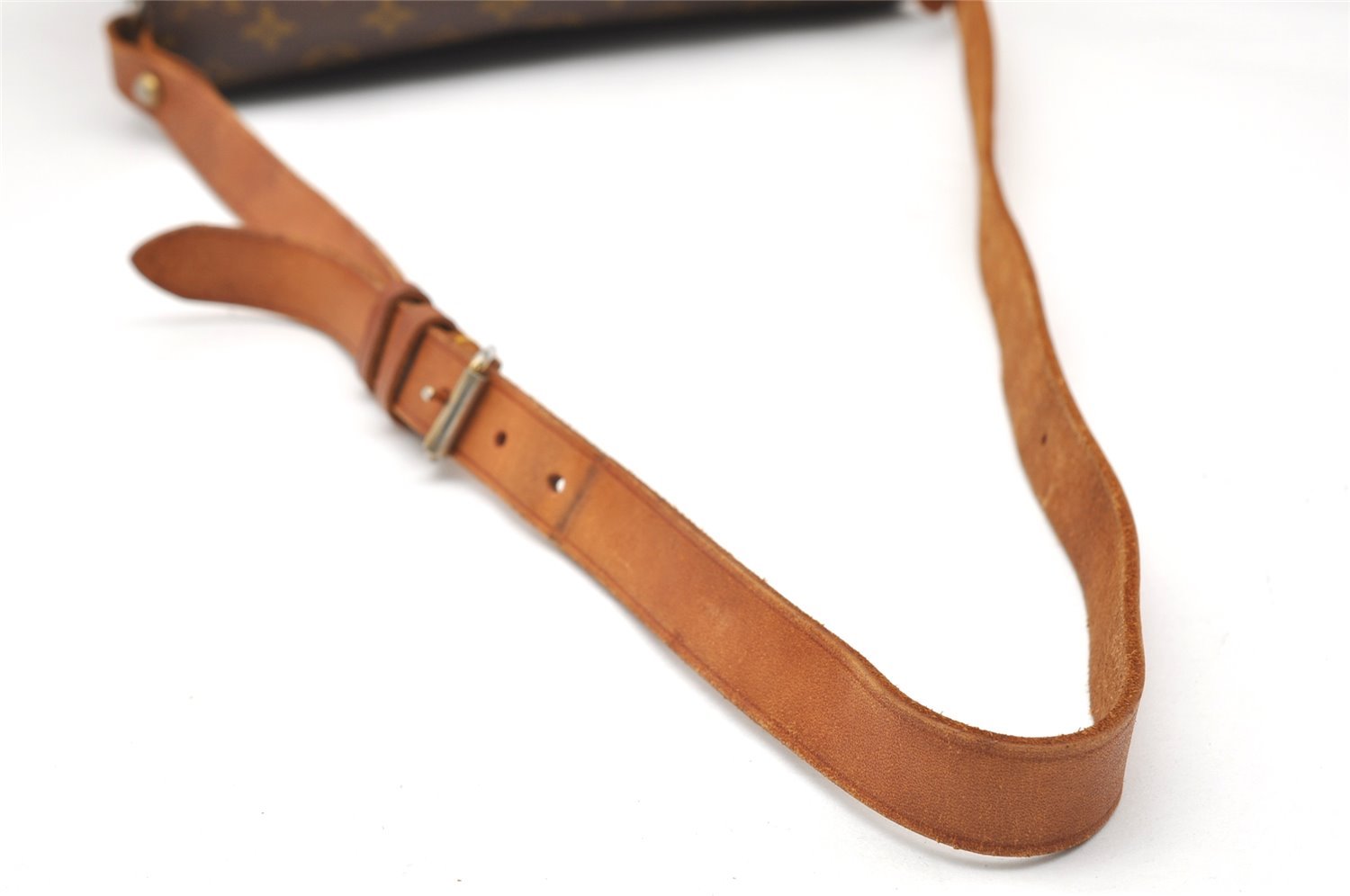 Authentic Louis Vuitton Monogram Cartouchiere GM Shoulder Bag Old Model 4698K