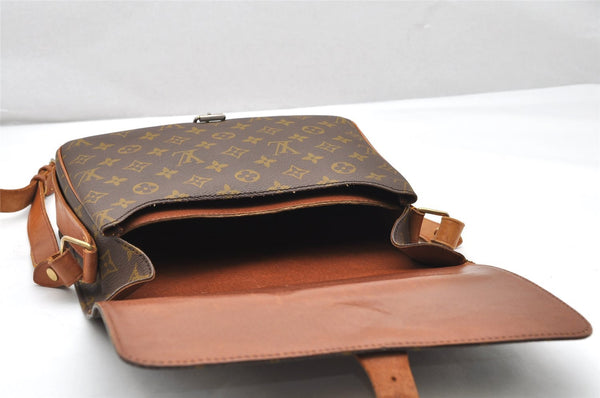 Authentic Louis Vuitton Monogram Cartouchiere GM Shoulder Bag Old Model 4698K