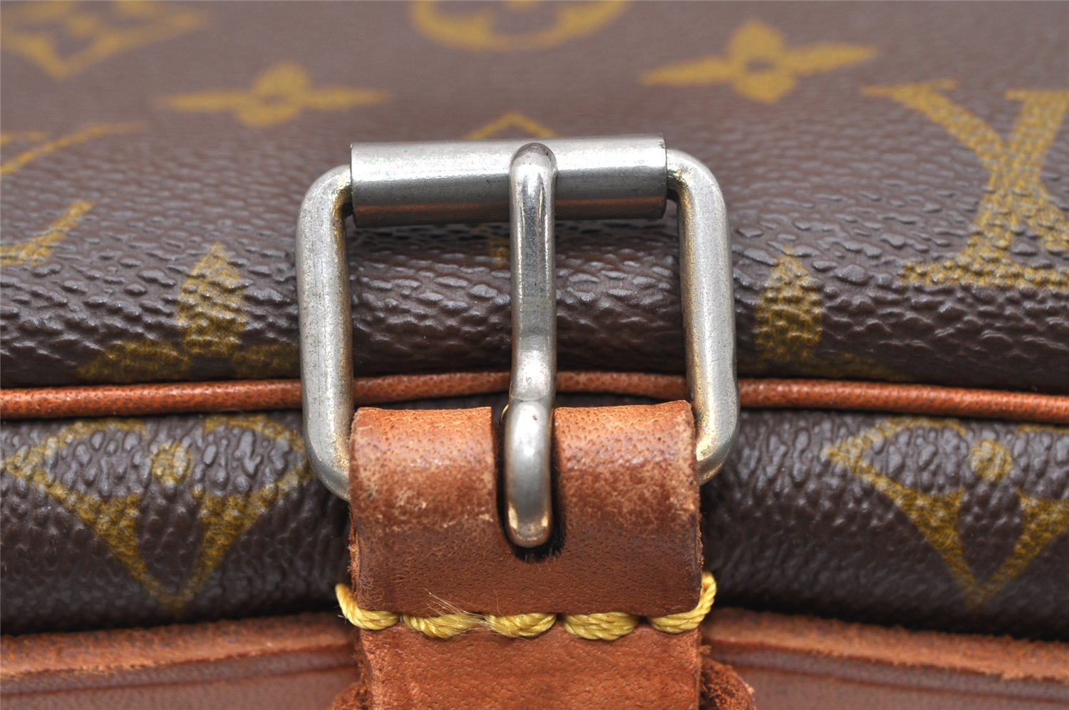 Authentic Louis Vuitton Monogram Cartouchiere GM Shoulder Bag Old Model 4698K