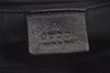 Authentic GUCCI Horsebit Shoulder Tote Bag GG Canvas Leather 101971 Black 4699I