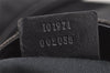 Authentic GUCCI Horsebit Shoulder Tote Bag GG Canvas Leather 101971 Black 4699I