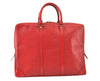 Authentic Louis Vuitton Epi Porte Documents Voyage Briefcase Red M54477 LV 4699K
