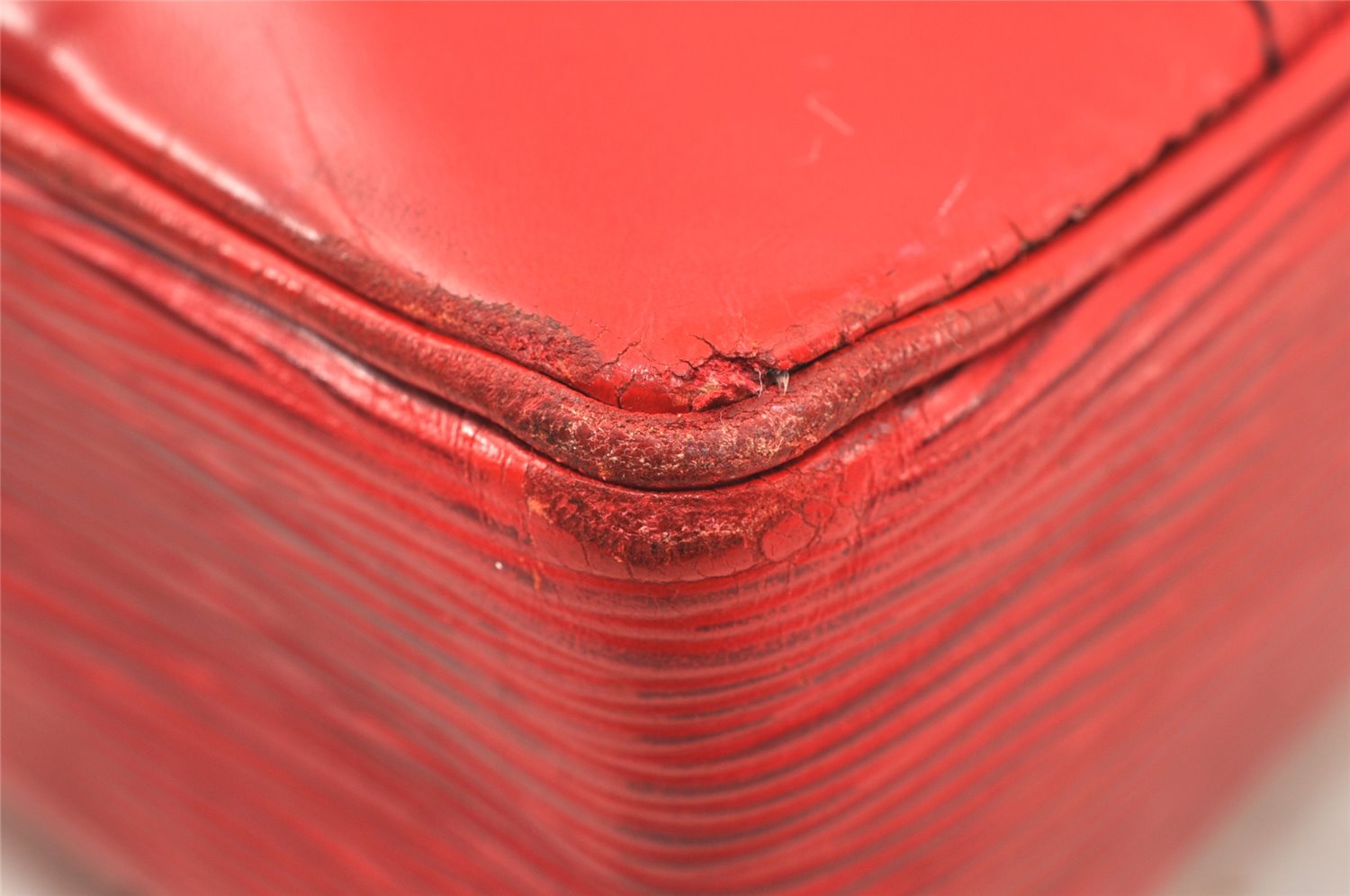 Authentic Louis Vuitton Epi Porte Documents Voyage Briefcase Red M54477 LV 4699K