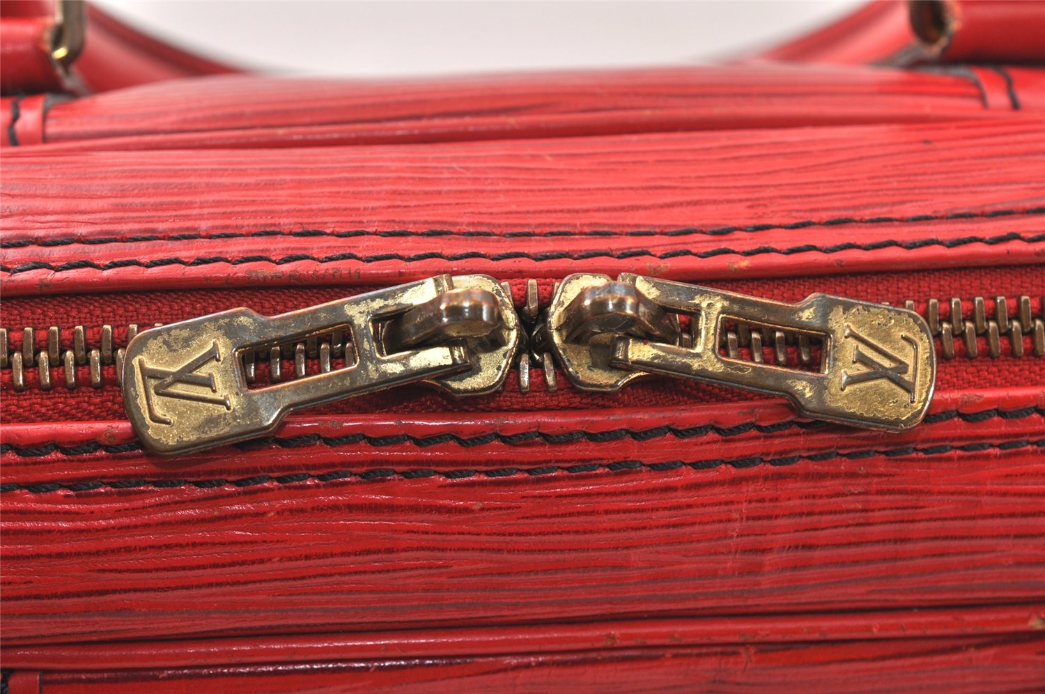 Authentic Louis Vuitton Epi Porte Documents Voyage Briefcase Red M54477 LV 4699K