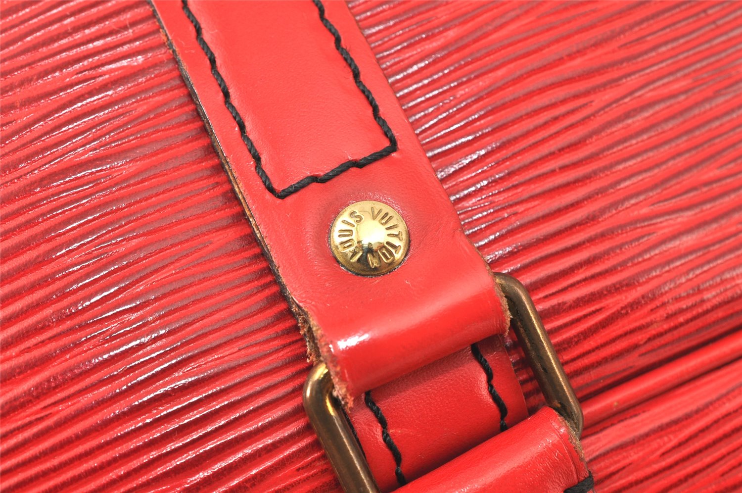 Authentic Louis Vuitton Epi Porte Documents Voyage Briefcase Red M54477 LV 4699K