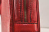 Authentic Louis Vuitton Epi Porte Documents Voyage Briefcase Red M54477 LV 4699K