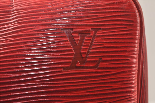 Authentic Louis Vuitton Epi Porte Documents Voyage Briefcase Red M54477 LV 4699K