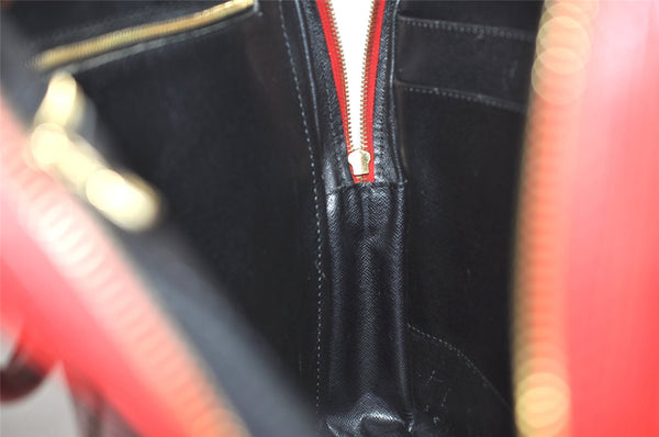 Authentic Louis Vuitton Epi Porte Documents Voyage Briefcase Red M54477 LV 4699K