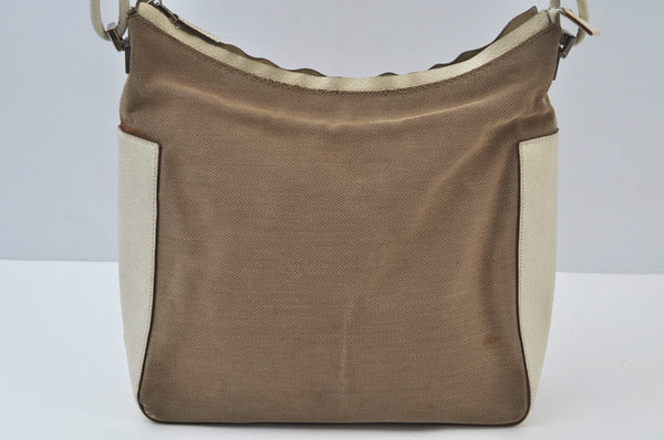 Authentic GUCCI Shoulder Hand Bag Purse Canvas Leather 0013766 Beige 4700H