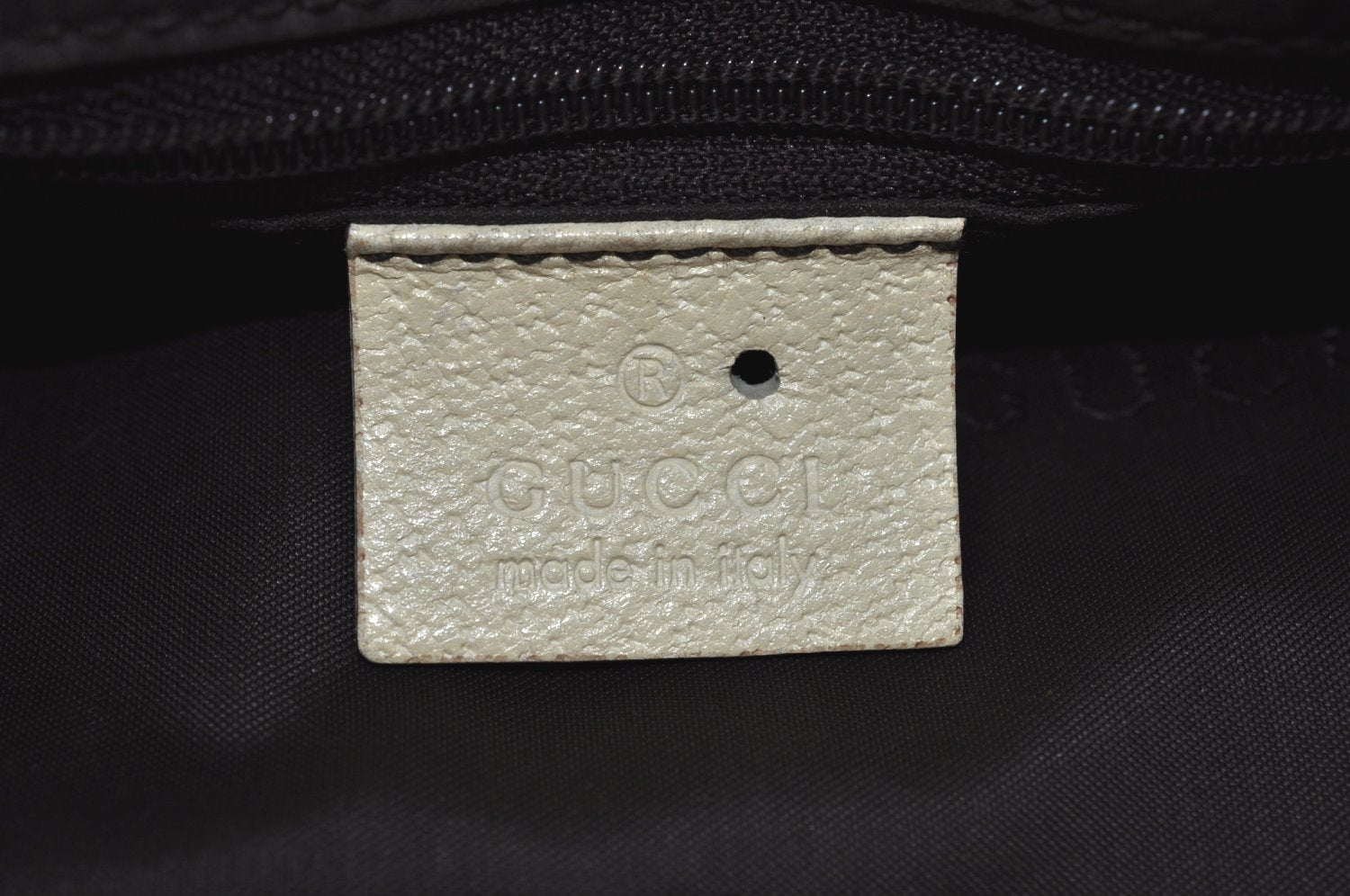 Authentic GUCCI Shoulder Hand Bag Purse Canvas Leather 0013766 Beige 4700H