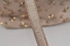 Authentic JIMMY CHOO Vintage Star Studs Leather Shoulder Tote Bag Pink 4700J