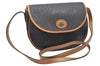 Authentic Christian Dior Honeycomb Shoulder Cross Bag PVC Leather Black 4700K