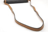 Authentic Christian Dior Honeycomb Shoulder Cross Bag PVC Leather Black 4700K
