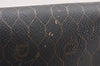 Authentic Christian Dior Honeycomb Shoulder Cross Bag PVC Leather Black 4700K
