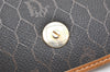 Authentic Christian Dior Honeycomb Shoulder Cross Bag PVC Leather Black 4700K