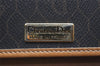 Authentic Christian Dior Honeycomb Shoulder Cross Bag PVC Leather Black 4700K