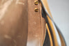 Authentic Christian Dior Honeycomb Shoulder Cross Bag PVC Leather Black 4700K