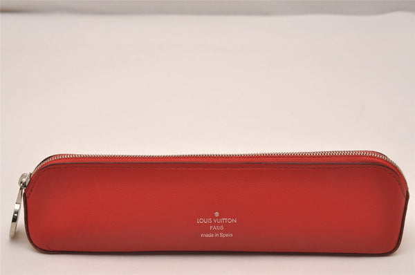 Auth Louis Vuitton Monogram Trousse Elizabeth Pencil Case Pouch GI0009 LV 4702J