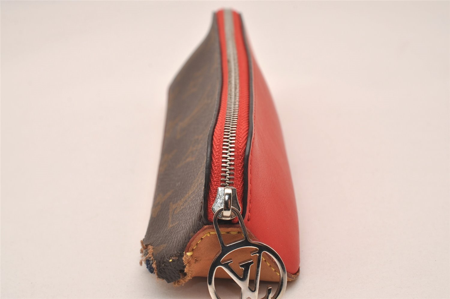 Auth Louis Vuitton Monogram Trousse Elizabeth Pencil Case Pouch GI0009 LV 4702J