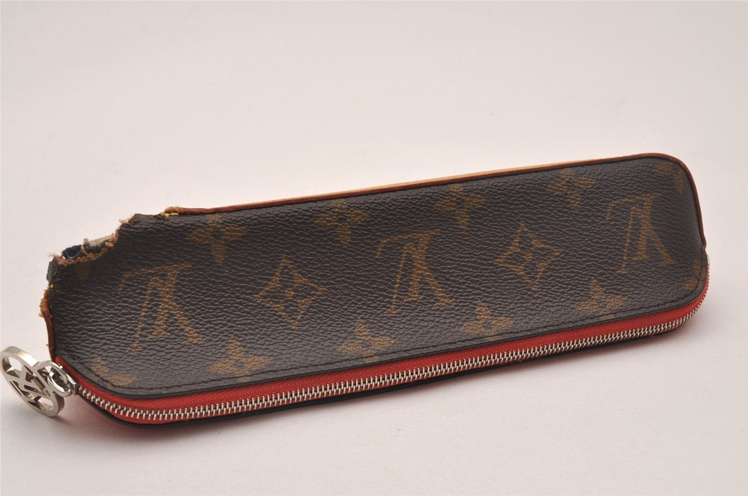 Auth Louis Vuitton Monogram Trousse Elizabeth Pencil Case Pouch GI0009 LV 4702J