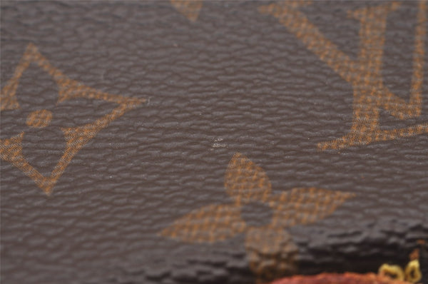 Auth Louis Vuitton Monogram Trousse Elizabeth Pencil Case Pouch GI0009 LV 4702J