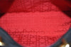 Authentic Christian Dior Lady Dior Cannage Nylon Hand Bag Black CD Junk 4702K