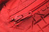 Authentic Christian Dior Lady Dior Cannage Nylon Hand Bag Black CD Junk 4702K