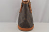 Authentic Louis Vuitton Monogram Bucket PM Shoulder Tote Bag M42238 Junk 4703J
