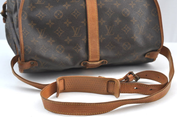 Authentic Louis Vuitton Monogram Saumur 35 Shoulder Cross Bag M42254 LV 4704H