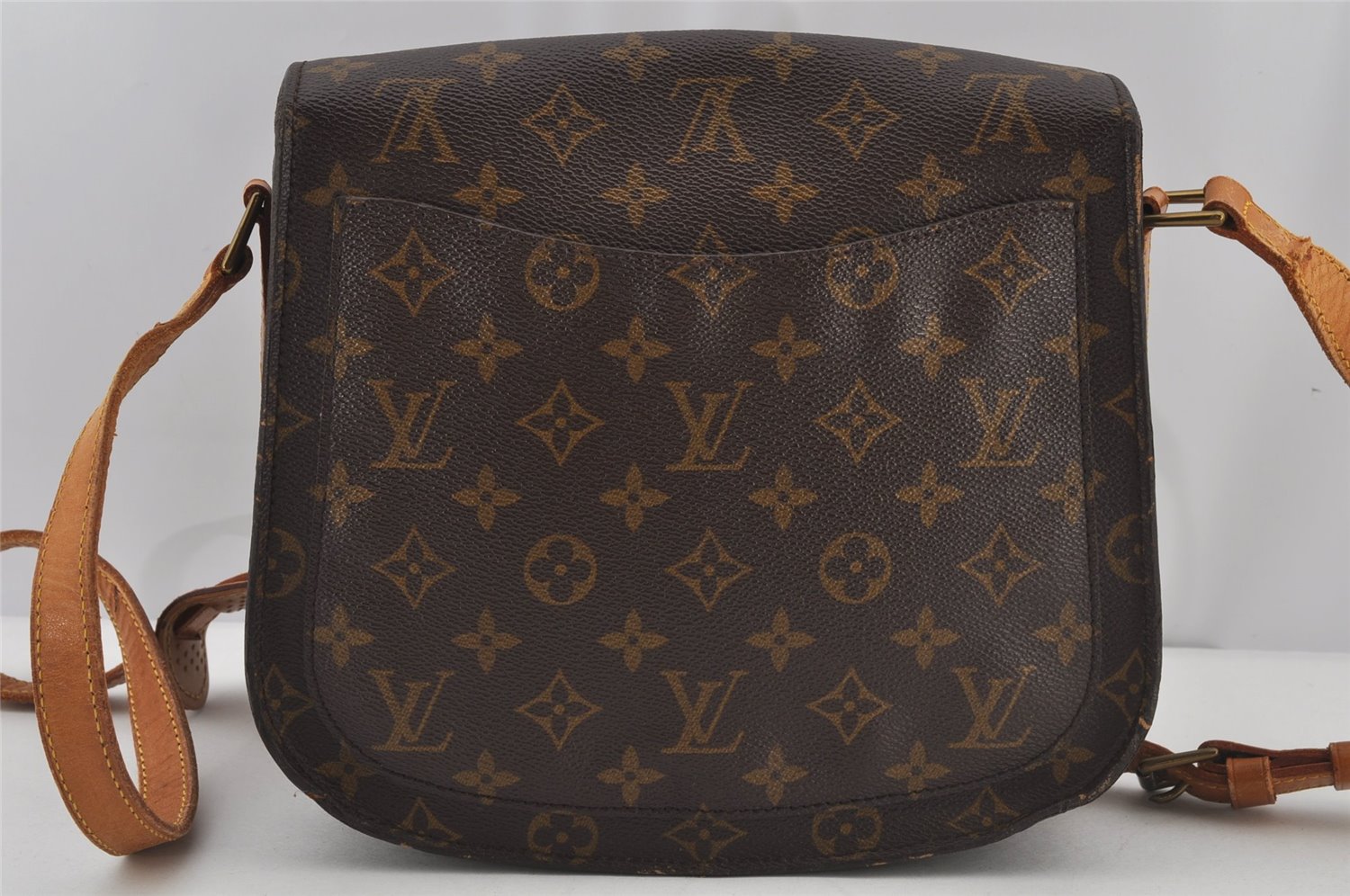 Authentic Louis Vuitton Monogram Saint Cloud GM M51242 Shoulder Cross Bag 4704J