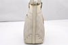 Authentic GUCCI Guccissima GG Leather Hand Bag Purse 145994 White 4704K