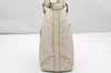 Authentic GUCCI Guccissima GG Leather Hand Bag Purse 145994 White 4704K