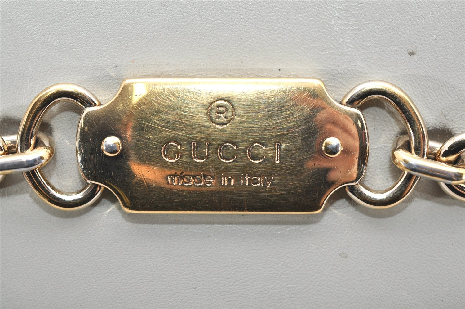 Authentic GUCCI Guccissima GG Leather Hand Bag Purse 145994 White 4704K