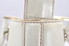 Authentic GUCCI Guccissima GG Leather Hand Bag Purse 145994 White 4704K
