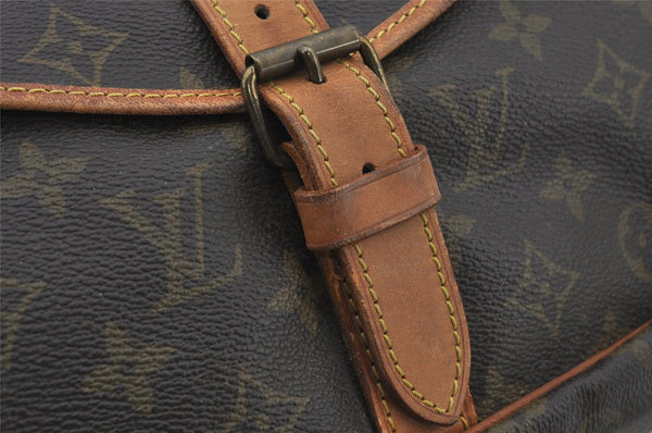 Authentic Louis Vuitton Monogram Saumur 35 Shoulder Cross Bag M42254 LV 4705J