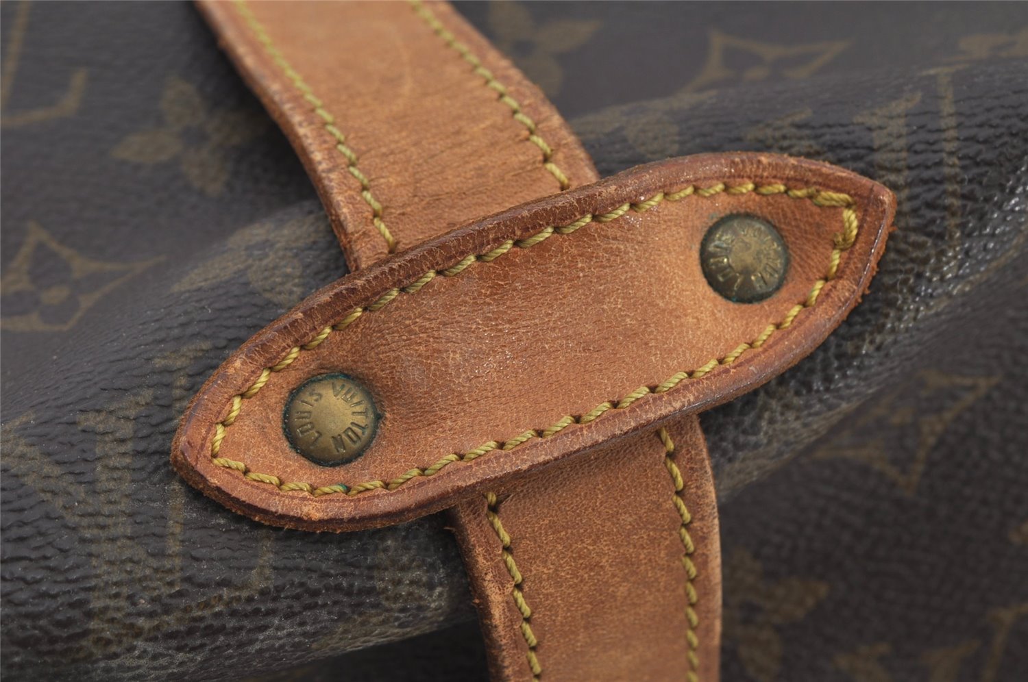 Authentic Louis Vuitton Monogram Saumur 35 Shoulder Cross Bag M42254 LV 4705J