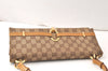 Authentic GUCCI Shoulder Hand Bag Purse GG Canvas Leather 0014045 Brown 4705K