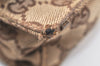 Authentic GUCCI Shoulder Hand Bag Purse GG Canvas Leather 0014045 Brown 4705K