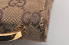Authentic GUCCI Shoulder Hand Bag Purse GG Canvas Leather 0014045 Brown 4705K