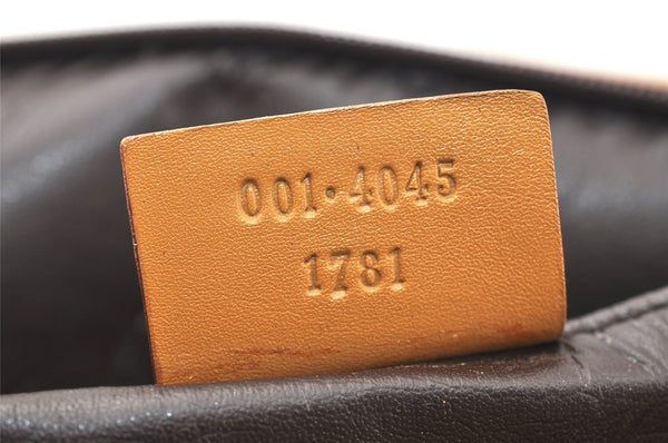 Authentic GUCCI Shoulder Hand Bag Purse GG Canvas Leather 0014045 Brown 4705K