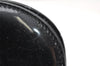Authentic Salvatore Ferragamo Gancini Enamel Chain Shoulder Bag Black Junk 4706K