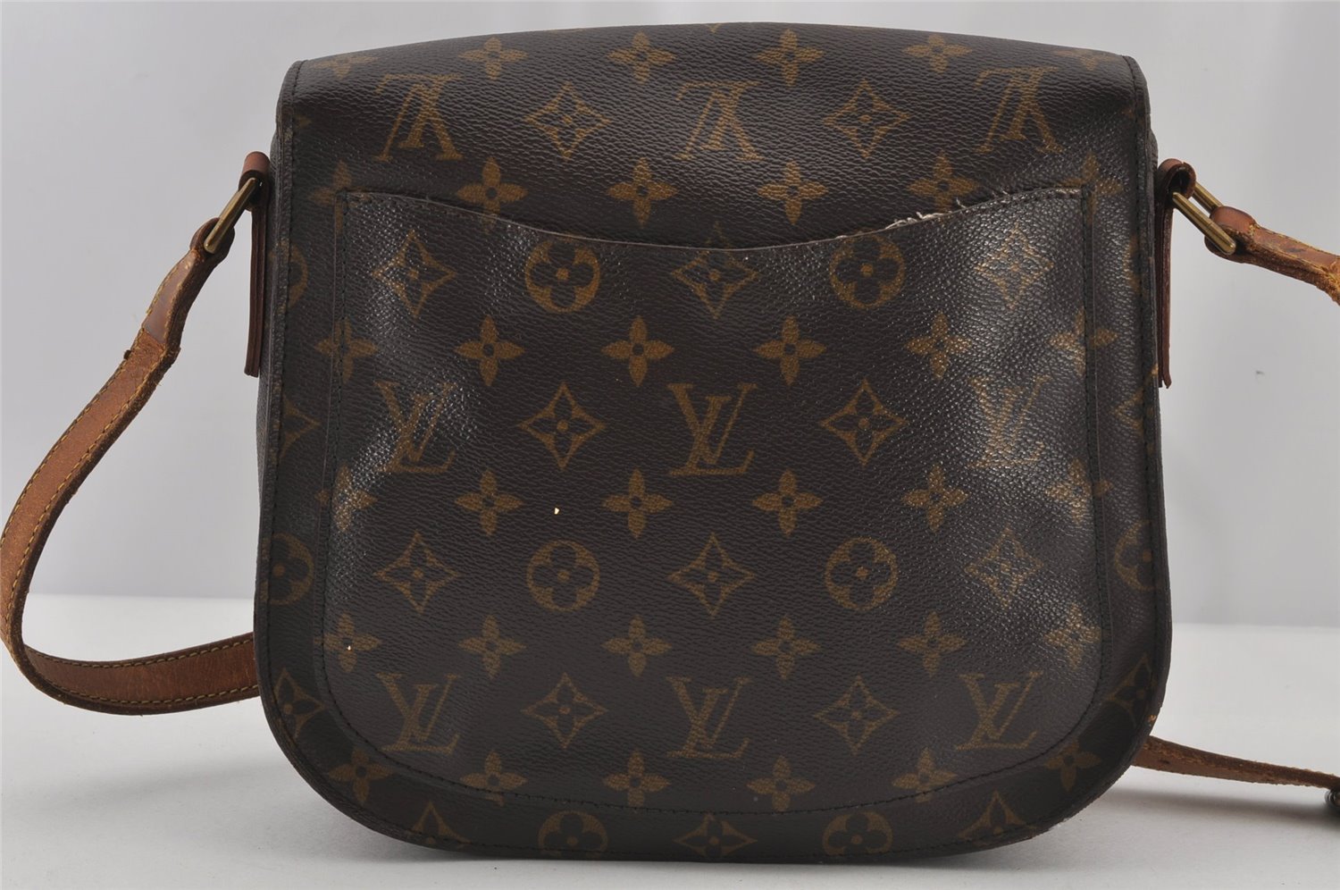 Authentic Louis Vuitton Monogram Saint Cloud GM M51242 Shoulder Cross Bag 4707J