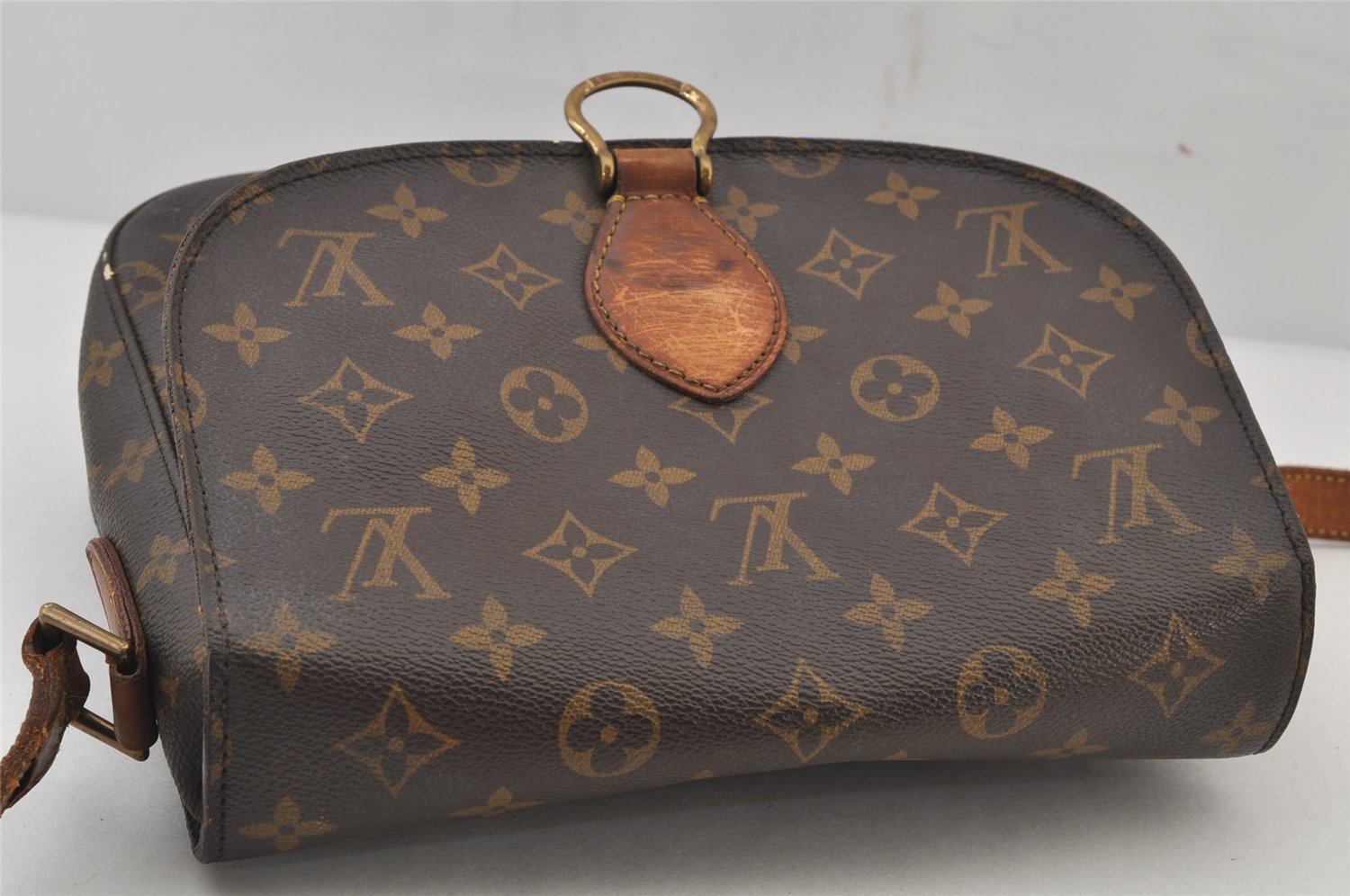 Authentic Louis Vuitton Monogram Saint Cloud GM M51242 Shoulder Cross Bag 4707J