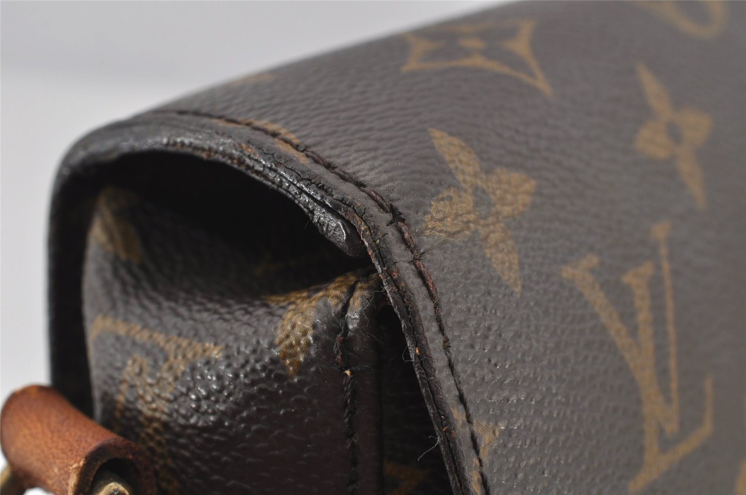 Authentic Louis Vuitton Monogram Saint Cloud GM M51242 Shoulder Cross Bag 4707J