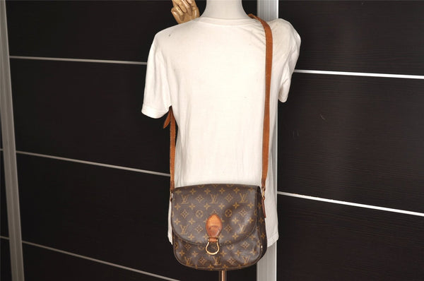Authentic Louis Vuitton Monogram Saint Cloud GM M51242 Shoulder Cross Bag 4707J