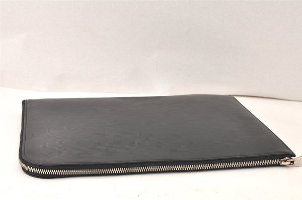 Authentic Louis Vuitton Epi Pochette Jours GM Document Case M64153 Black 4707K