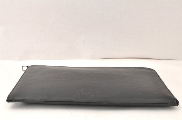 Authentic Louis Vuitton Epi Pochette Jours GM Document Case M64153 Black 4707K