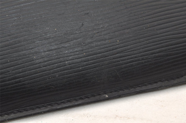 Authentic Louis Vuitton Epi Pochette Jours GM Document Case M64153 Black 4707K